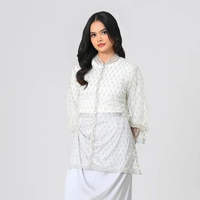 Geulis.id SANDRINA OUTER / OUTER LACE WANITA (6 warna) L GREY
