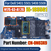 19775-1 For Dell 5401 5501 5408 5508 Laptop Mainboard CN-0N03X9 SRGKL i5-1035G1 N17S-G3-A1 2G 100％ Tested Notebook Motherboard