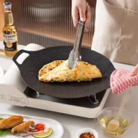 With Stove,electric Nonstick Pan Utensils Round Griddle,compatible Korean Kitchen Induction,gas Cooktop, For Free Grill