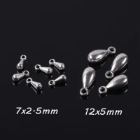 7x2.5mm 12x5mm Teardrop Shape Metal Drops Pendants Beads Wholesale Lot For Jewelry Making DIY Earrings Findings