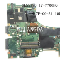 GL553VD Laptop Motherboard For Asus ROG GL553VE GL553V FX53VD ZX53V Original Mainboard I7-7700HQ GTX1050-4G