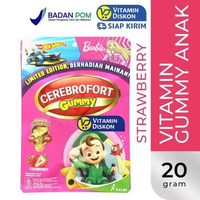 CEREBROFORT MARINE GUMMY 20GR | VITAMIN GUMMY MINYAK IKAN, OMEGA 3, FISH OIL, ANAK PINTAR, DAYA TAHA