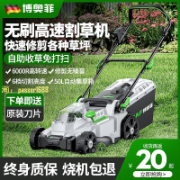 【可開發票】博奧菲草坪機電動手推式草坪修剪機小型家用園林剪草機插電割草機