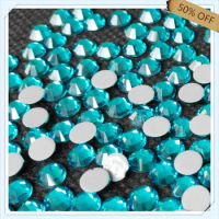 super shiny hot sale 50% off ss20 5mm peocock blue color with 1440 pcs each pack ; for nail art free shipping