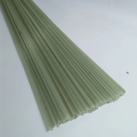 Jeruji Fiber Hijau bening stik berbagai ukuran 100 batang/62 cm.