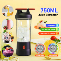 6 Mata Pisau Portable 750ml Usb Juicer Mini Multifungsi 18000r Rechargeable Pulse Protein Shake Bott
