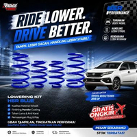 PER CEPER HSR MOBIL TRIOS LOWERING KIT HSR BLUE - TOYOTA RUSH/TERIOS 2018 UP