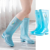雨鞋 雨靴 高筒速干無內里雨鞋女加絨保暖防滑防水鞋時尚款外穿女士長筒雨靴