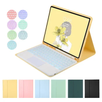 LED Backlit Keyboard Mouse for IPad Air 4 10.2 7th 8th Case Pro 11 10.5 9.7 5th 6th Air 2 PU Leather Case with Touchpad Keyboard