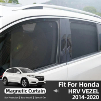 For Honda HRV HR-V Vezel XRV XR-V 2014-2020 Car Sunshade Magnetic Front Rear Windshield Curtain Side Window Sun Shade Visor