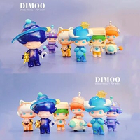 Pop Mart Dimoo Space Travel Series Cute Anime Figure Blind Box Toys Doll Cute Anime Figure Desktop Ornaments Collection Gift