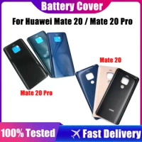 Battery Cover For Huawei Mate 20 Housing Glass Repair Replacement For Mate20pro Back Door Phone Rear Case without Camera Lens