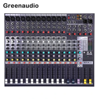GAX-EFX12 12 Channel Audio Interface Sound Board Mixing Console 32-Bit DSP DJ Mixer Audio Reverb Effect Studio Audio Mixer