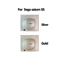 Upper Bottom plastic shell cover case for Sega saturn SS game console repair host shell gold silver color