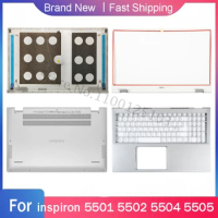 New Bottom Case For Dell inspiron 5501 5502 5504 5505 Laptop LCD Back Cover Top Case Front Bezel Palmrest Upper Rear Lid Silver