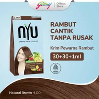 NYU Creme Hair Colour Pewarna Rambut - Natural Brown