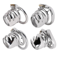 New Super Small Stainless Steel Cock Cage Male Chastity Cage Metal Chastity Belt Penis Ring Trainer Belt BDSM Sex Toys For Men
