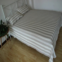 Natural Pure Linen Bedding Sets Pillowcase Washed Linen Sheet French Vintage Bed Shams Christmas 3Pcs