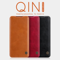 for Xiaomi Mi 11 Case Nillkin Qin Series PU Leather Flip Cover Case for Xiaomi Mi11 Lite / 11i 11X 11T Pro 5G