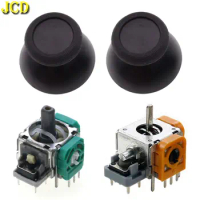 JCD 2 Pieces 3DS Analog Joystick Black Small Hole Mushroom Hat Thumb Sticks Rocker Caps For Switch Pro Controllers