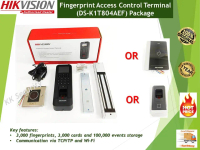 HIKVISION Fingerprint & Time Attendance (DS-K1T804AEF ) Door Access Control Terminal + EM-Lock Packa