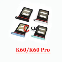 10PCS For Xiaomi Redmi K60 Pro K60E Sim Card Reader Holder Sim Card Tray Holder Slot Adapter