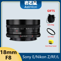 AstrHori 18mm F8 Full Frame Tilt-Shift Wide Angle Camera Lens for Mirrorless Camera Sony E Canon RF Leica L Nikon Z