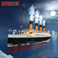 Hprosper LED Light for 10294 Creator Expert Titanic Decorative Lamp With Battery Box (Not Include Lego Building Blocks)