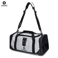 OZUKO Multifunctional High Capacity Men Travel Trip Luggage Duffle Bag Waterproof Oxford Luggage Handbags Fitness yoga Handbag