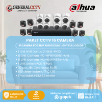 Paket 16 IP Camera Dahua 4MP Audio Dual Light Full Color Cctv Kamera
