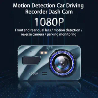 Car Video Recorder 1 Set Convenient Gravity Sensor Design Zinc Alloy Vehicle Dual Dash Cam Dashboard Camera Set Car Supplies