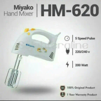 Hand Mixer Tangan MIYAKO HM620 Pangaduk HM-620