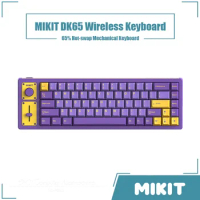 MIKIT DK65 Wireless Mechanical Keyboard Hot-swap RGB Bluetooth 5.1/Cable 65% Keyboard