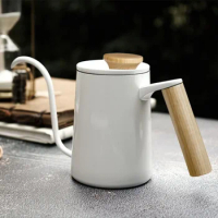 Wooden Handle Coffee Pot Coffeeware Teaware Stainless Steel Kettle Gooseneck Barista Accessories Hand Drip Coffee Set Teapot Tea