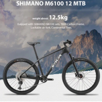SAVA DECK6.1 carbon fiber mountain bike 29 inch 1*12 speed men's adult bike 27.5/ 29 inch carbon frame with M6100 12 MTB