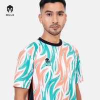 MILLS BAJU OLAHARAGA JERSEY SEPAKBOLA FOOTBALL FUTSAL SOCCER JERSEY BBS 2.0 FOOTBALL JERSEY PINK/GRE