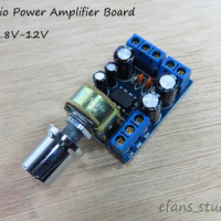 DC 3V 5V 6V 9V 12V Mini 2.0 Channel 1W+1W Stereo Audio Power Amplifier Board