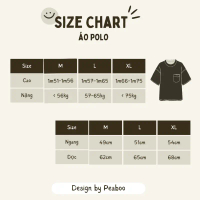 Áo Polo THÊU, Áo Thun Unisex By PEABOO Mã Chữ Me Chất Cotton Mềm Mát Form Rộng Unisex Phong Cách Trẻ
