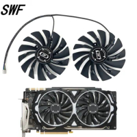 New 2PCS/set 95MM PLD10010S12HH Cooler Fan For MSI Radeon R9 380 Armor 2X GTX 1060/1070/1080 TI RX 470/570 RX580 Gaming Card