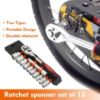 1/2 1/4 inch Spanner allen key set 12PCs Set Tool Set Tools Heavy Duty Ratchet Alatan Tangan Soket