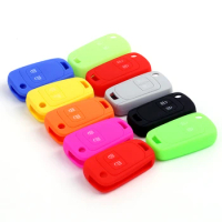for Opel Silicone Remote Key Case Fob Shell Cover 2 Button