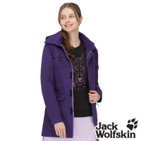 【Jack Wolfskin 飛狼】女 SympaTex 防風防水透氣外套 長版修身 單件式『紫色』