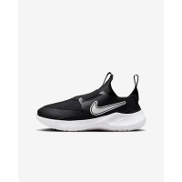 NIKE 耐吉 男女大童休閒鞋-黑白 FLEX RUNNER 3 (GS)-FN1294005
