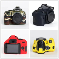 Soft Silicone Armor Camera Bag Case For Nikon D750 D780 D810 D850 D3200 D3300 D3400 D3500 D5100 D5200 DSLR Cover Body Skin