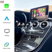 W205 iPhone CarPlay WIFI For Mercedes Class A B C GLA GLC GLE GLS CLA CLS 2015-2018 Android Auto Activation Video Interface