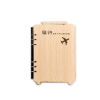 【木頭方程式】A6造型筆記本-旅行箱(活頁/筆記本/多規格/生日/禮物/木雕/送禮推薦/禮品/台灣製造)