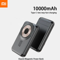 New Xiaomi Magnetic Power Bank 10000mAh Wireless 15W Fast Charging Portable Powerbank Type C for iPhone 15 14 13 Xiaomi