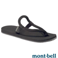 【MONT-BELL 日本】 SLIP-ON 專利織帶夾腳拖鞋.涼鞋.海灘鞋/鼻緒形面帶/1129477 BK 黑
