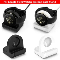 Silicone Charger Cradle Dock for Google Pixel Watch 2 Watch Charging Cable Wireless Charger Stand Dock Bracket Accessory