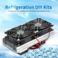 200X115X8.5Mm 120W Thermoelectric Peltier Refrigeration Semiconductor Cooling System Kits พัดลมคู่